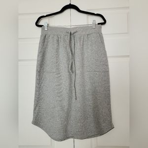 Gray sweatshirt skirt